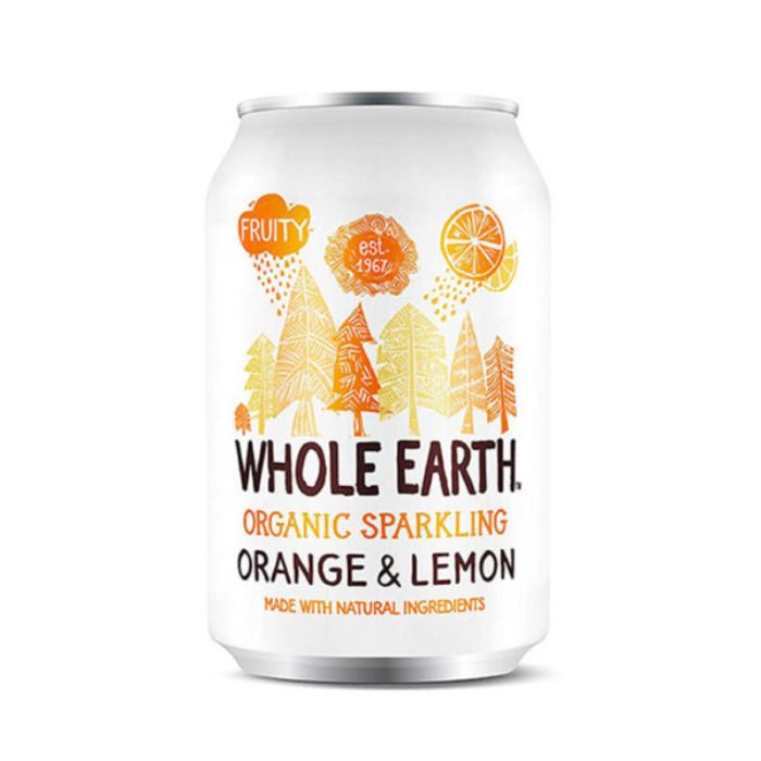 Whole Earth - Organic Sparkling Orange and Lemon Drink, 330ml