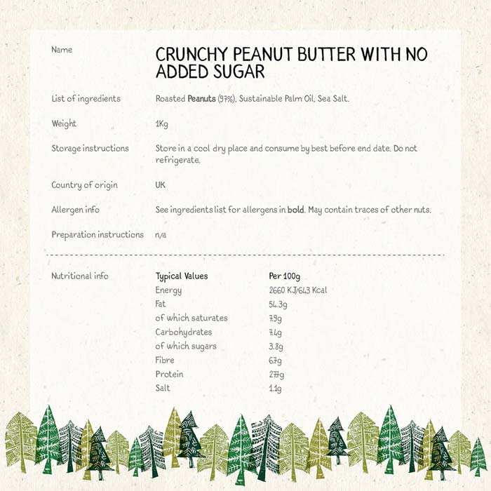 Whole Earth - Peanut Butter Crunchy, 1kg - back