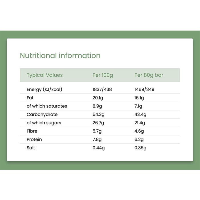 Wholebake - Gluten-Free Flapjacks - Apple & Raspberry (20 Bars), 80g  - back