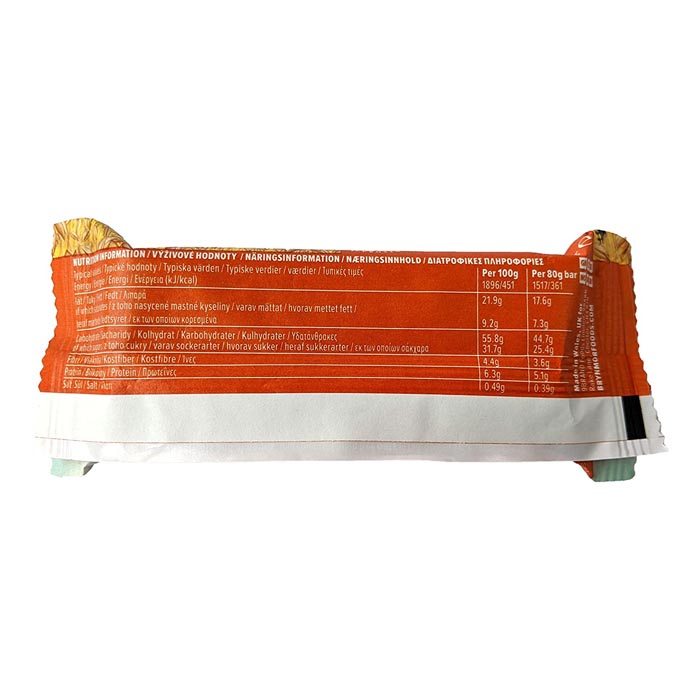 Wholebake - Gluten-Free Flapjacks - Apricot & Almond (1 Bar), 80g  - back