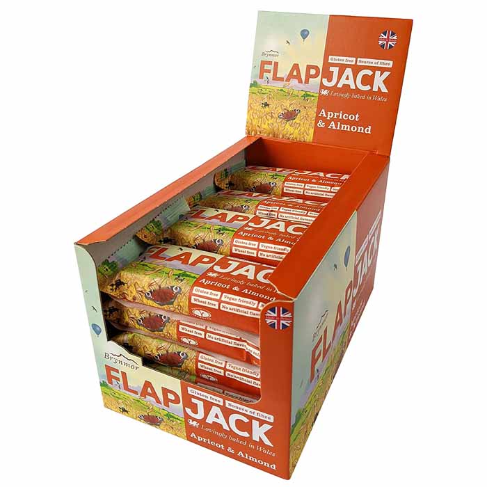Wholebake - Gluten-Free Flapjacks - Apricot & Almond (20 Bars), 80g 
