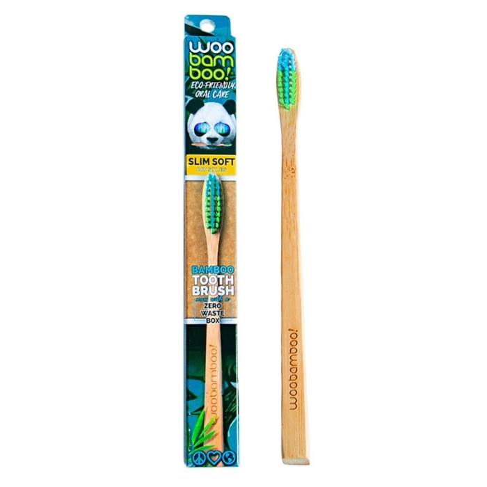 Woobamboo - Zero Waste Adult Bamboo Toothbrush Slim Soft - front
