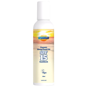 Yaoh - Organic Hemp Seed Oil Sunblock SPF15, 240ml