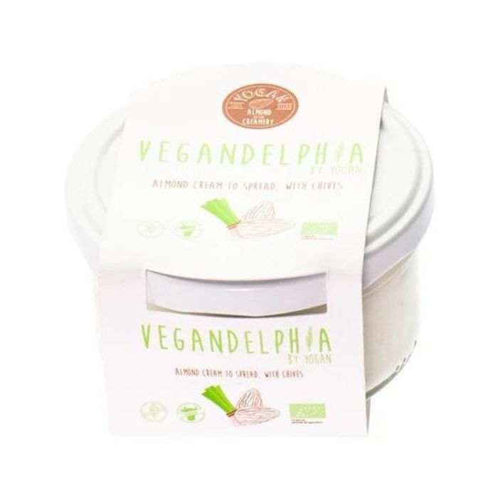 Yogan - Organic Vegandelphia - Cream Cheese Alternative, 180g - With Chives - Front