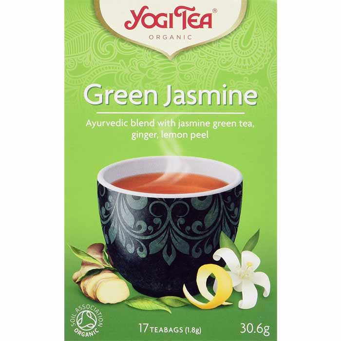 Yogi Tea - Organic Green Jasmine Tea, 17 Bags  Pack of 6