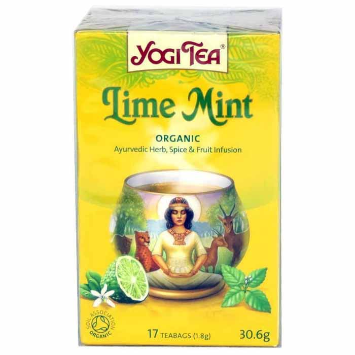 Yogi Tea - Organic Lime Mint Tea, 17 Bags  Pack of 6