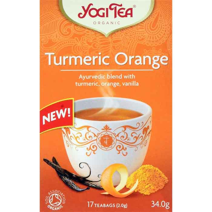 Yogi Tea - Organic Turmeric Orange Tea, 17 Bags  Pack of 6