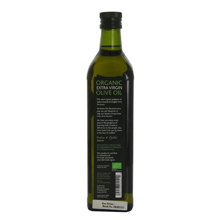 Zaytoun - Organic Extra Virgin Olive Oil - back image