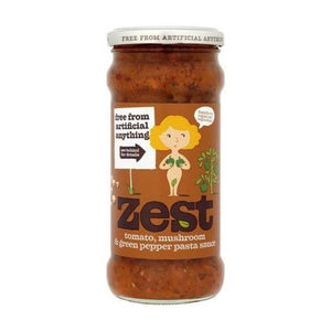 Zest - Tomato, Mushroom & Green Pepper Pasta Sauce, 340g